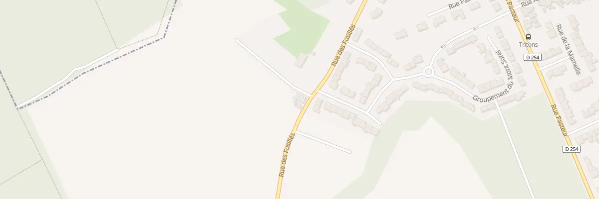 Plan du 38 Rue des Fusillés à Wahagnies
