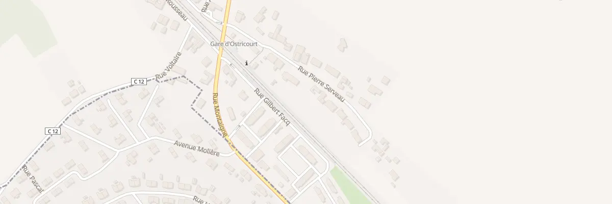 Plan du 208 Rue Pierre Serveau à Ostricourt