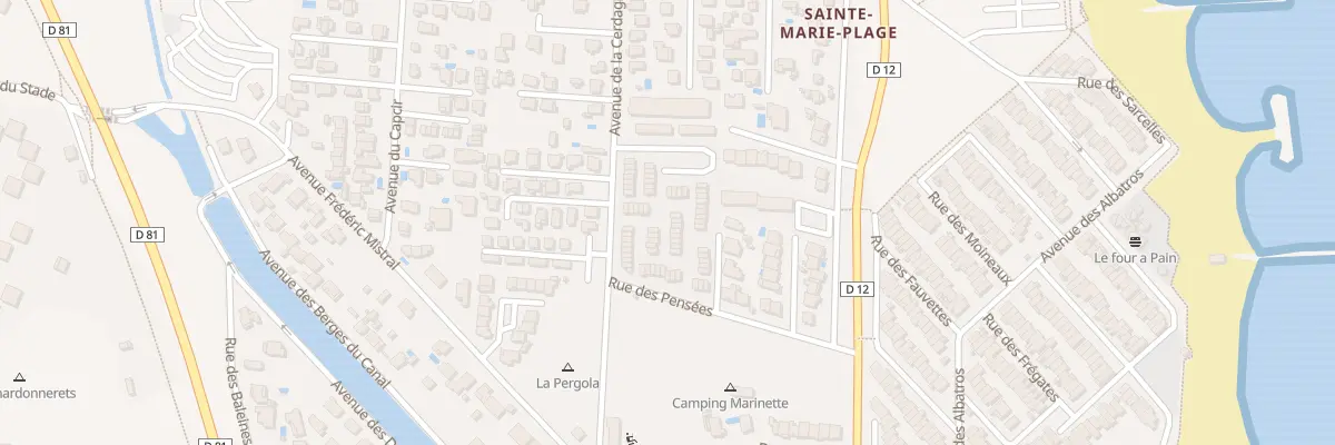 Plan du 30 Les Mas de la Pinede à Sainte-Marie-la-Mer