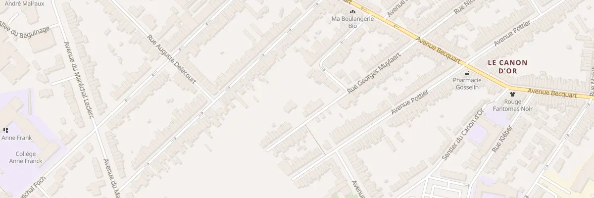Plan du 44 Rue Georges Muylaert à Lambersart