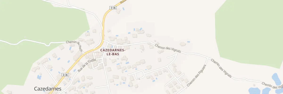 Plan du 16 Che des Vignals à Cazedarnes