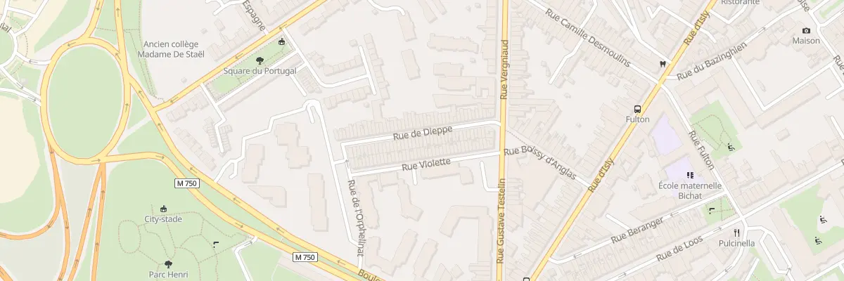 Plan du 40 Rue de Dieppe à Lille