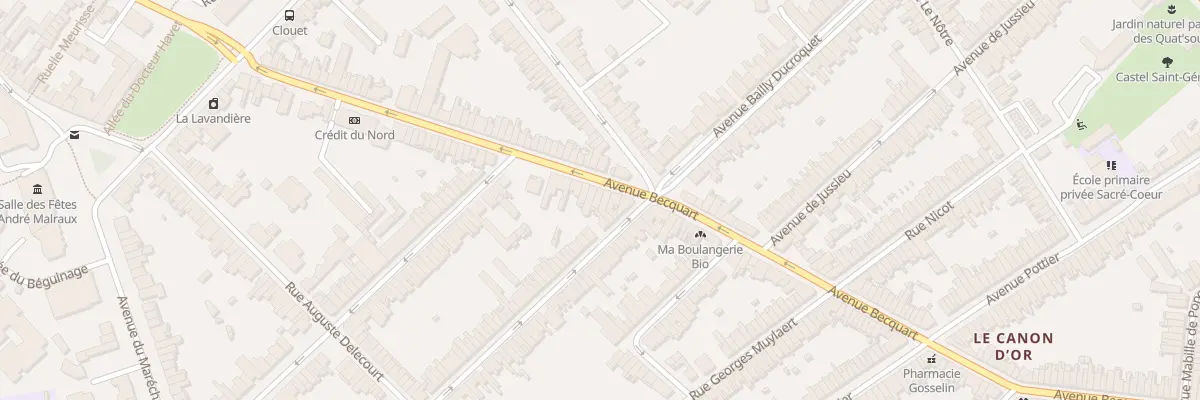 Plan du 151 Av Becquart à Lambersart