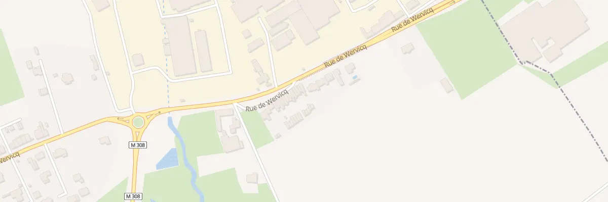 Plan du 242 Rue de Wervicq à Comines