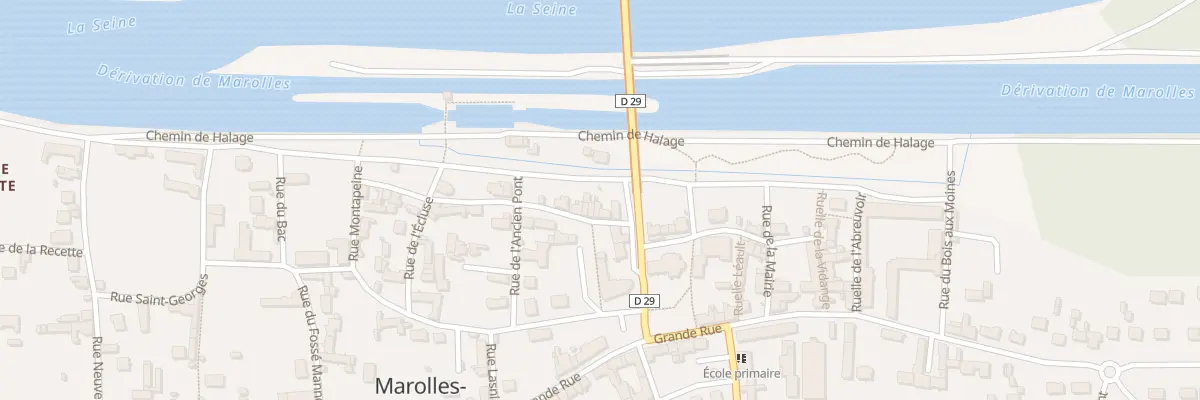 Plan du 16 Rue Basse à Marolles-sur-Seine