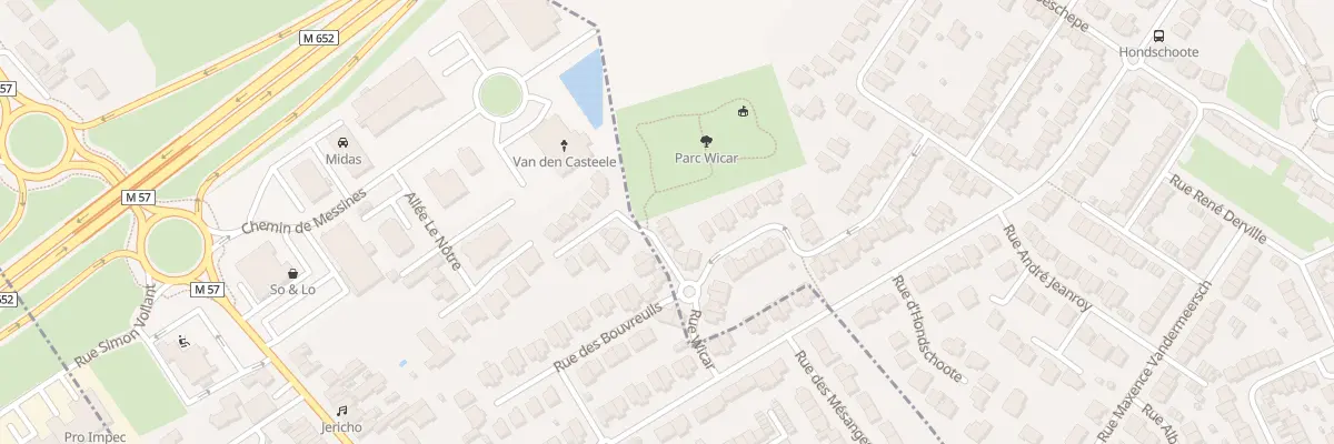 Plan du 52 Rue Wicar à Marquette-lez-Lille