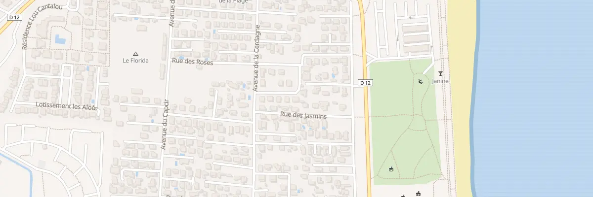 Plan du 10 Rue Tournesols à Sainte-Marie-la-Mer