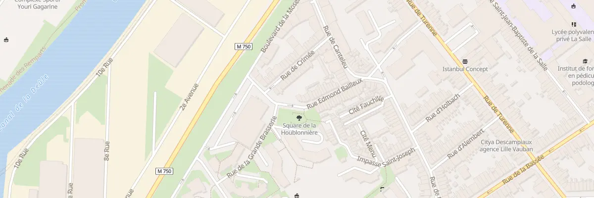 Plan du 26 Rue Edmond Bailleux à Lille