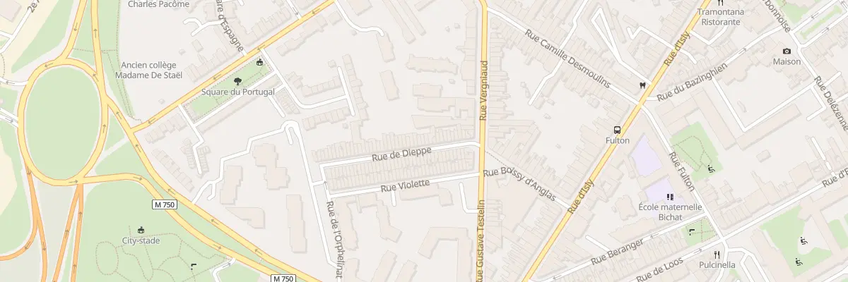 Plan du 59 Rue de Dieppe à Lille