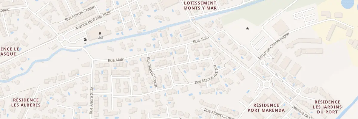 Plan du 1 Rue Marcel Achard à Argelès-sur-Mer