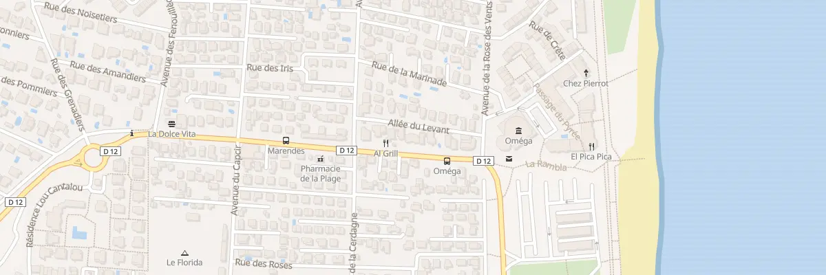 Plan du 54 Av des Marendes à Sainte-Marie-la-Mer