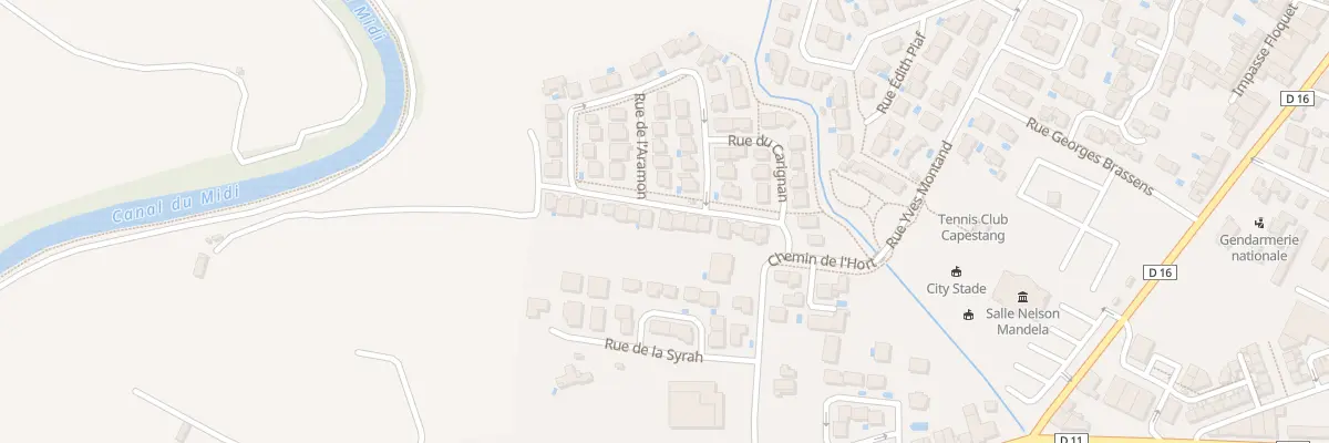 Plan du 15 Rue du Sauvignon à Capestang