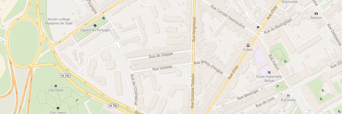Plan du 54 Rue de Dieppe à Lille