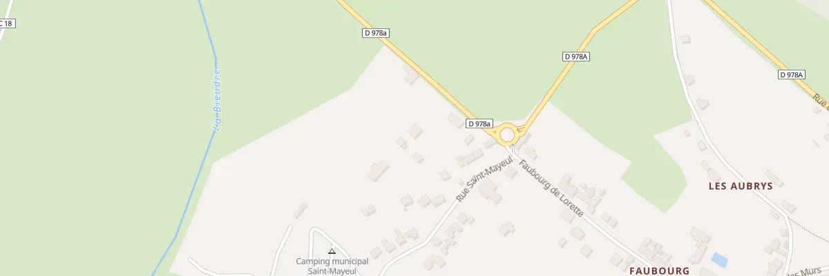 Plan du 43 Fg de Lorette au Veurdre