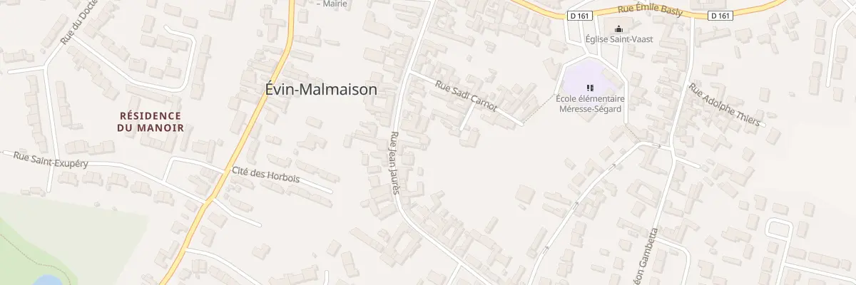 Plan du 35 Rue Jean Jaurès à Évin-Malmaison