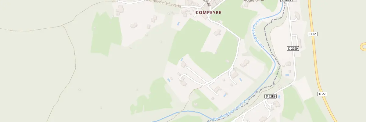 Plan du 5349F Compeyre à Rosis
