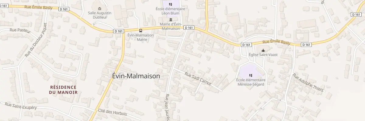 Plan du 21 Rue Jean Jaurès à Évin-Malmaison