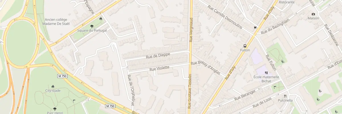 Plan du 58 Rue de Dieppe à Lille