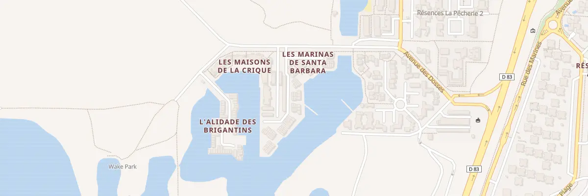 Plan du 1 Av des Dosses au Barcarès