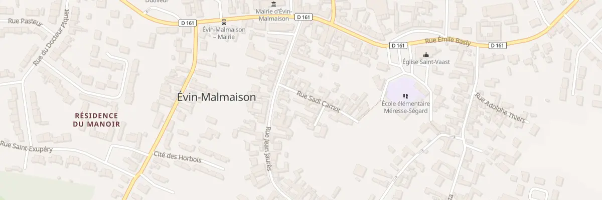 Plan du 4 Rue Sadi Carnot à Évin-Malmaison