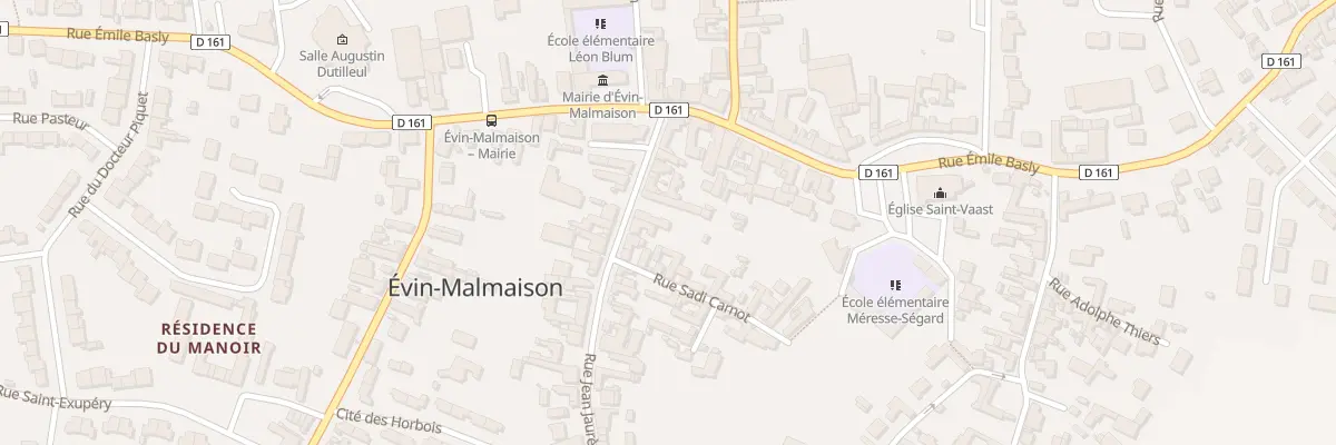 Plan du 19 Rue Jean Jaurès à Évin-Malmaison