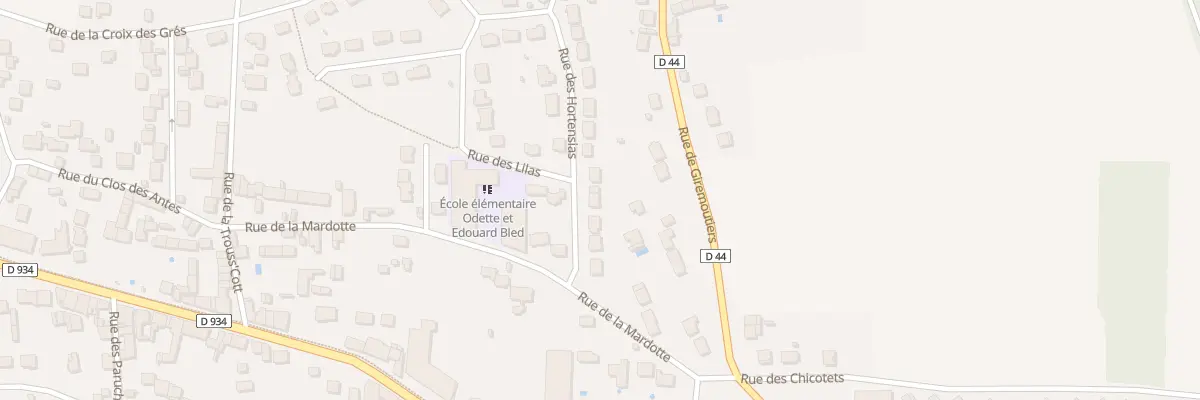 Plan du 70 Rue des Lilas à Mouroux