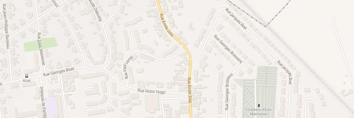Plan du 39 Rue Emile Zola à Évin-Malmaison