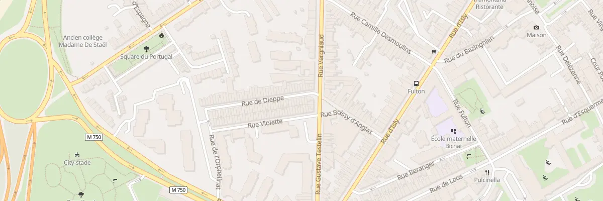 Plan du 70 Rue de Dieppe à Lille