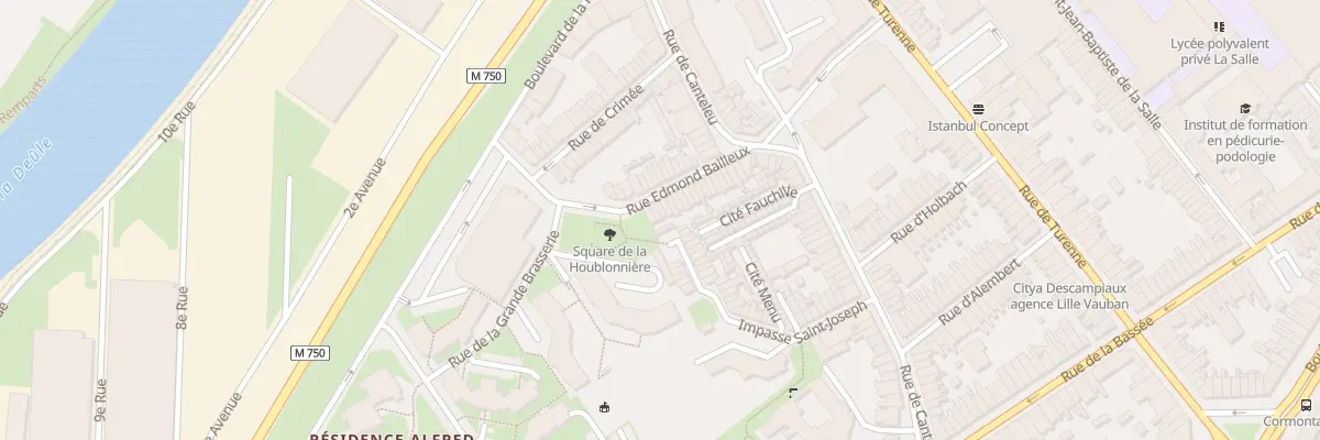Plan du 33 Rue Edmond Bailleux à Lille