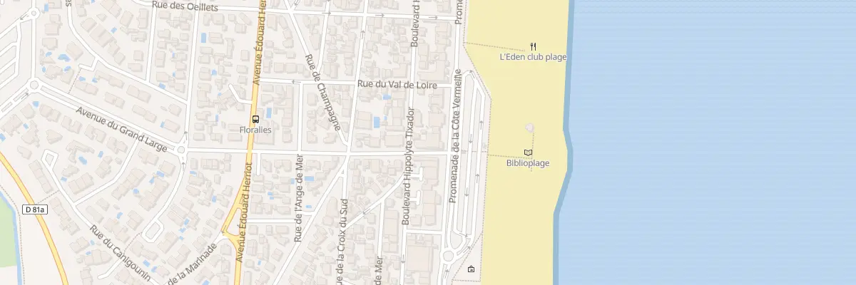 Plan du 2 Av du Grand Large à Canet-en-Roussillon