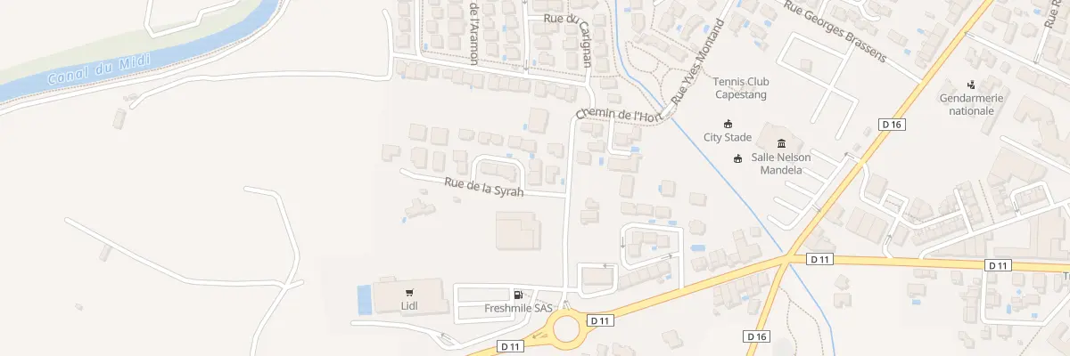 Plan du 2 Rue de la Marsanne à Capestang