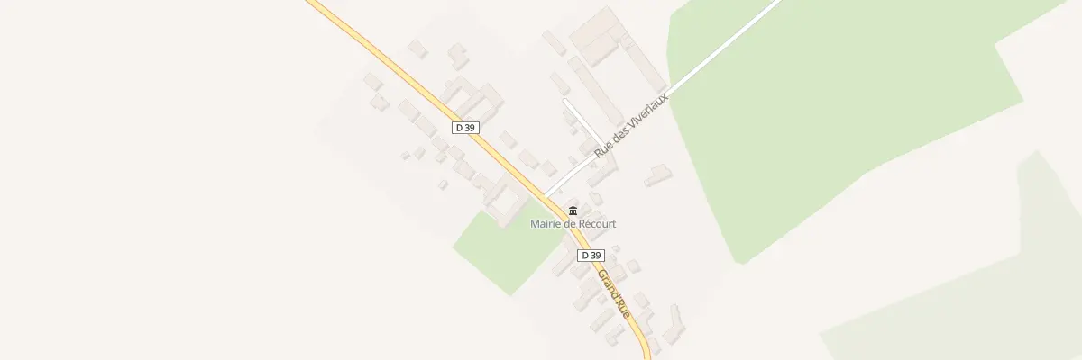 Plan du 1B Rue des Viveriaux à Récourt