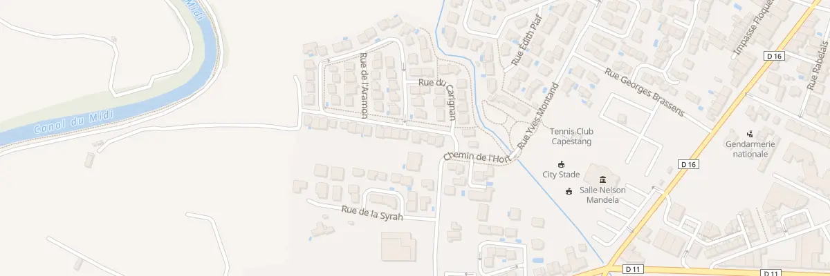 Plan du 7 Rue du Sauvignon à Capestang