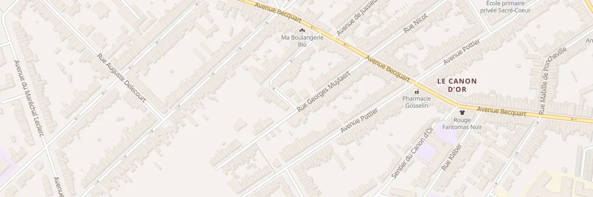 Plan du 34 Rue Georges Muylaert à Lambersart