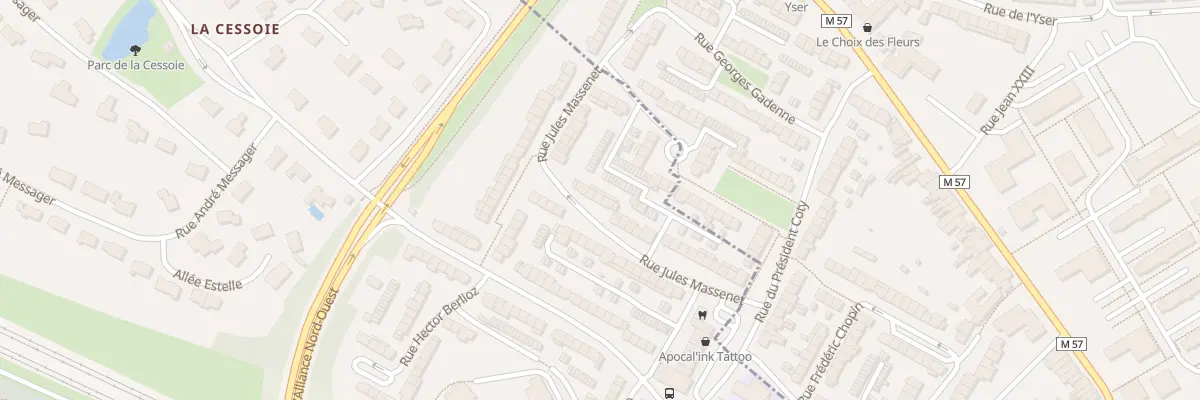 Plan du 34 Rue Massenet à Lambersart