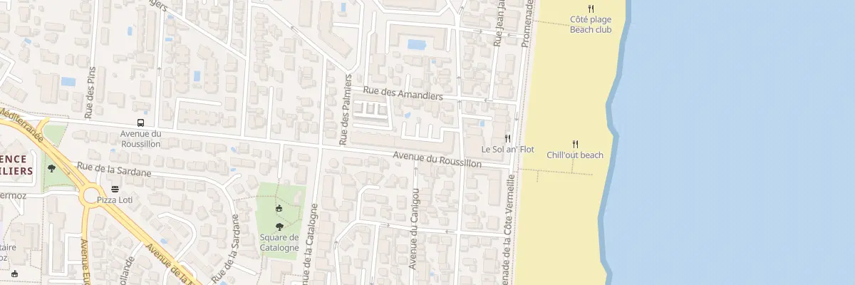 Plan du 2 Av du Roussillon à Canet-en-Roussillon