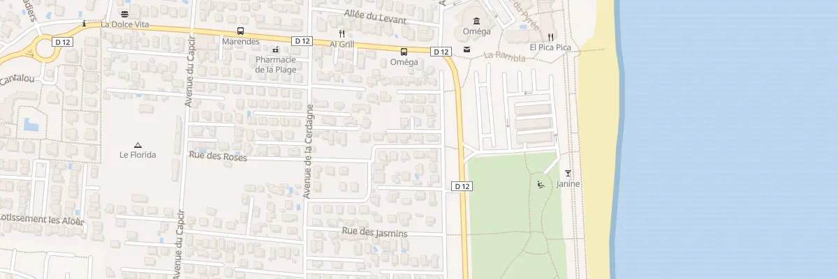 Plan du 23 Rue des Pâquerettes à Sainte-Marie-la-Mer