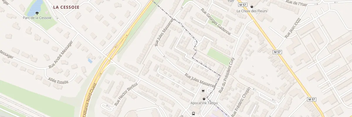 Plan du 32 Rue Massenet à Lambersart