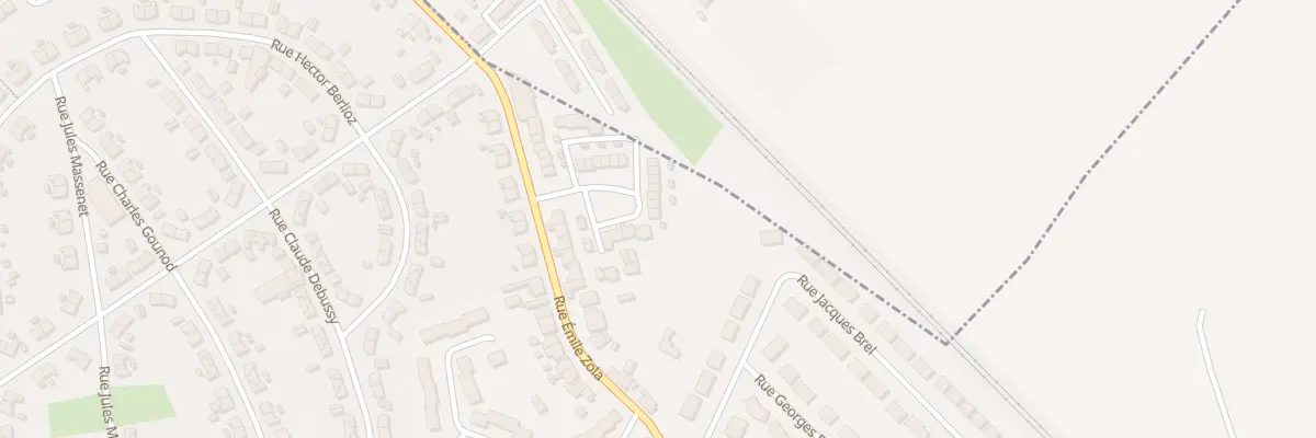 Plan du 94 Rue Emile Zola à Évin-Malmaison