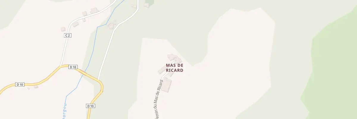 Plan du 5035 Mas de Ricard à Montagnol