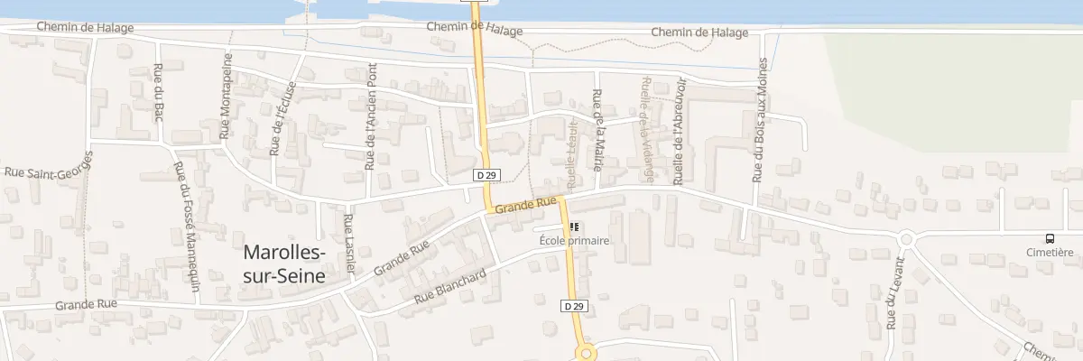 Plan du 36 Grande Rue à Marolles-sur-Seine