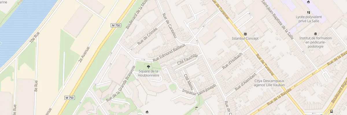 Plan du 17 Rue Edmond Bailleux à Lille