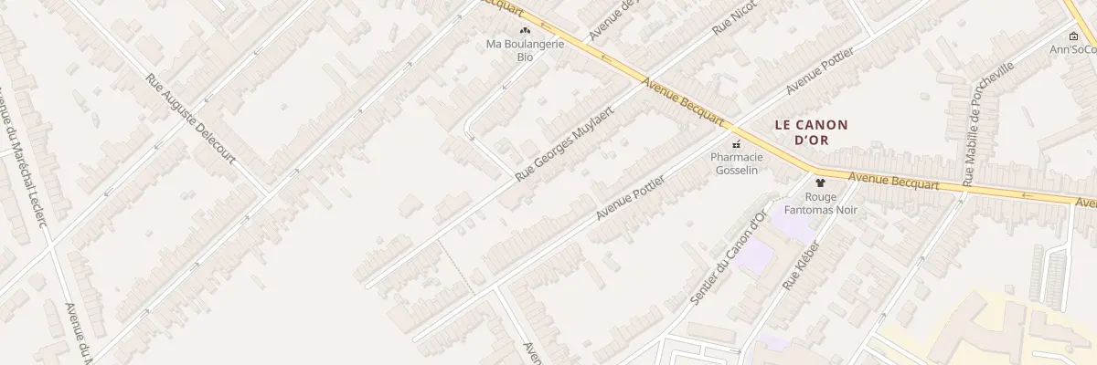 Plan du 39 Rue Georges Muylaert à Lambersart