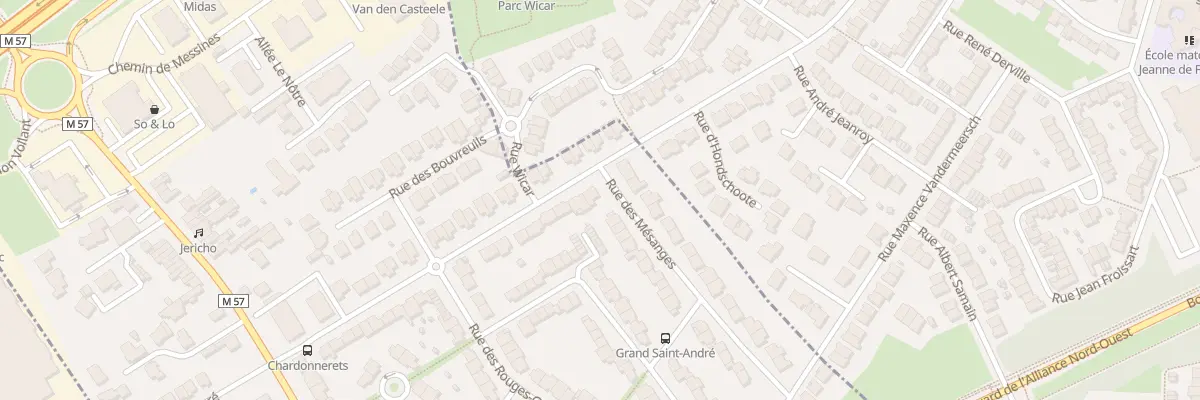 Plan du 35 Rue des Chardonnerets à Saint-André-lez-Lille