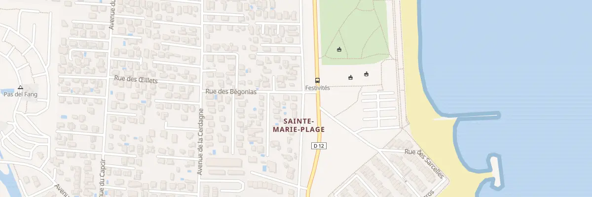 Plan du 42 Prom de la Cote Vermeille à Sainte-Marie-la-Mer