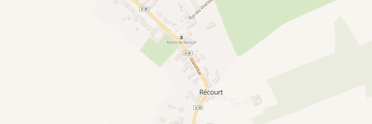 Plan du 8 Gr Grande Rue à Récourt
