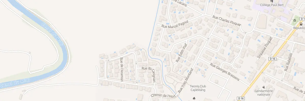 Plan du 9 Rue Jacques Brel à Capestang