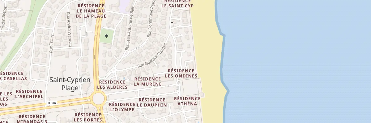Plan du 1 Pl Maillol à Saint-Cyprien