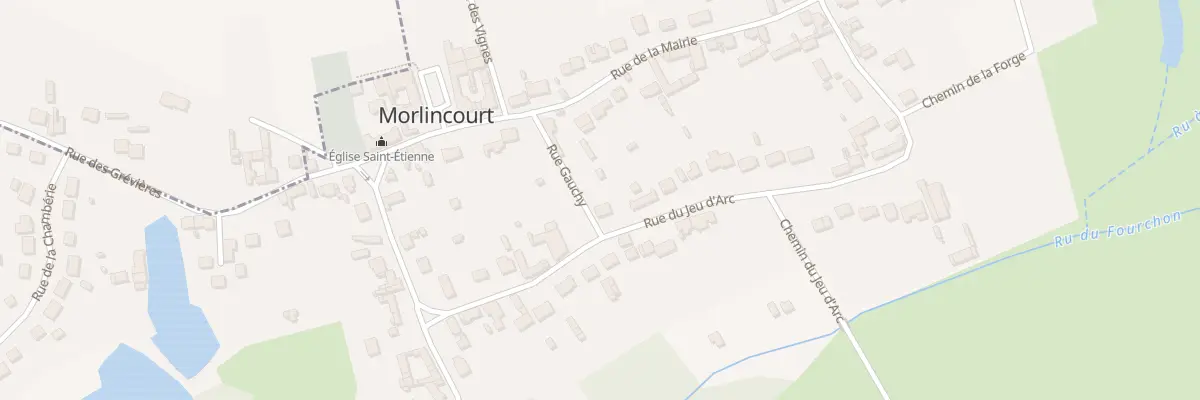 Plan du 159 Rue du Jeu d’Arc à Morlincourt