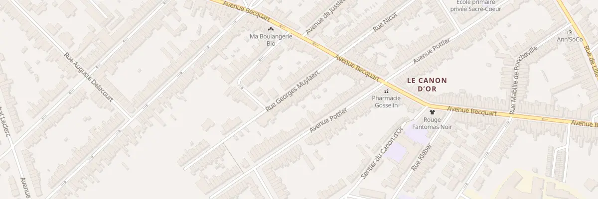 Plan du 27 Rue Georges Muylaert à Lambersart